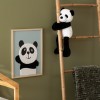 Jucarie copii Panda, poliester, alb/negru, H.35 cm, 203770A