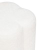 Taburet Lavon, lemn, spuma, poliester, alb, H.38 cm, 207316A