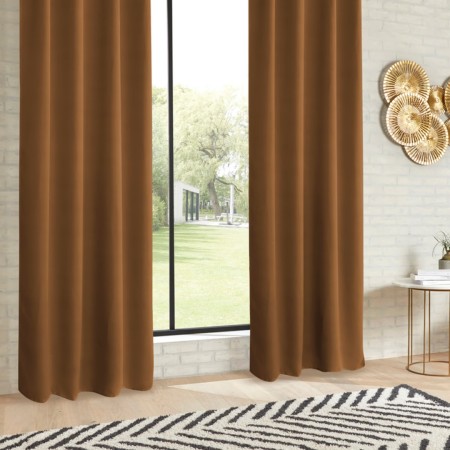 Draperie Odelie, poliester, maro, 140x260 cm, 103859U