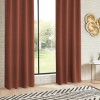 Draperie Odelie, poliester, caramiziu, 140x260 cm, 103859T