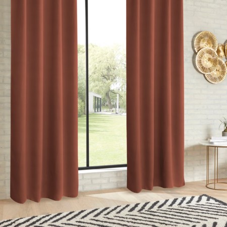 Draperie Odelie, poliester, caramiziu, 140x260 cm, 103859T