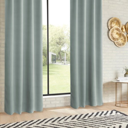 Set 2 draperii Odelie, poliester, verde celadon, 135x240 cm, 120598E