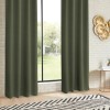 Set 2 draperii Odelie, poliester, verde khaki, 135x240 cm, 120598F