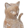 Statueta Pisica Lindo, polirasina, bej, H.18 cm, 206195