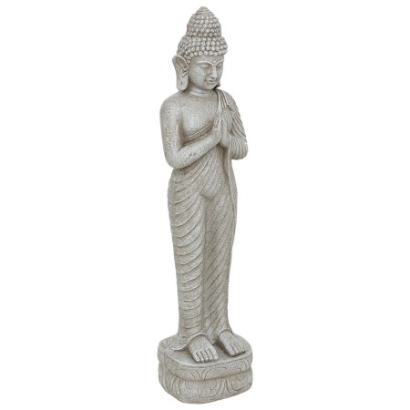Decoratiune exterior Buddha, magneziu, gri, H.100 cm, 206139 