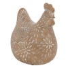 Statueta decorativa Gaina, polirasina, bej, H.12 cm, 206126