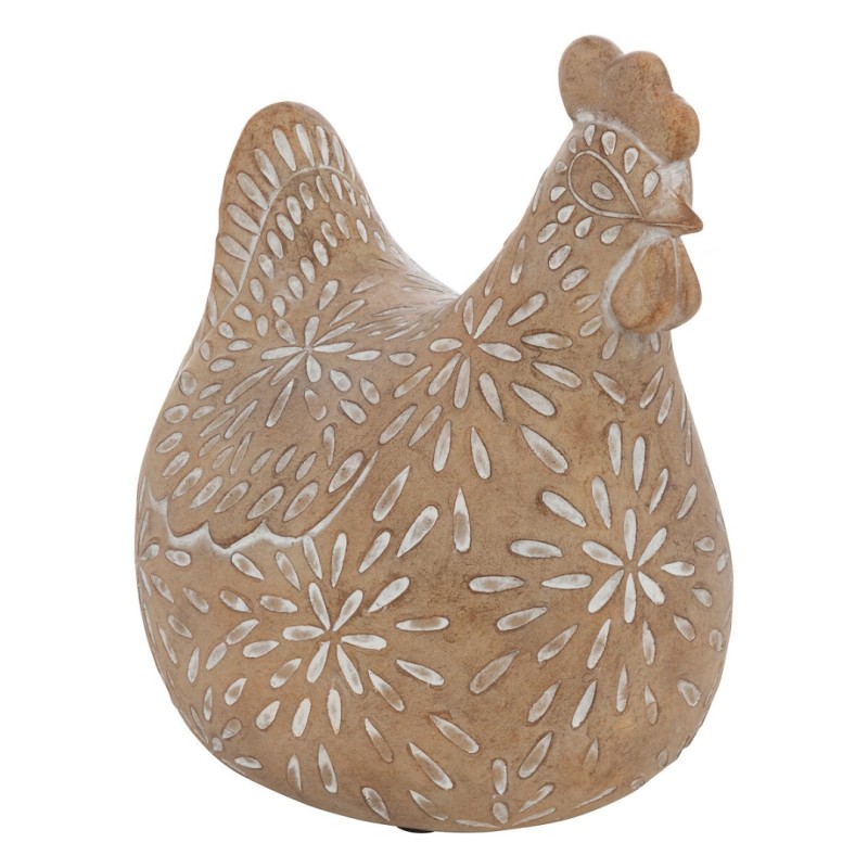 Statueta decorativa Gaina, polirasina, bej, H.12 cm, 206126