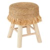Taburet Gimpo, lemn de pin, bej, D.30 cm, 207317
