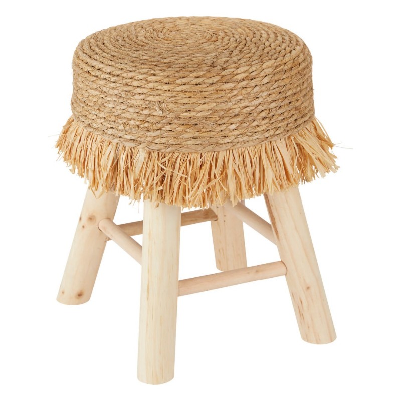 Taburet Gimpo, lemn de pin, bej, D.30 cm, 207317