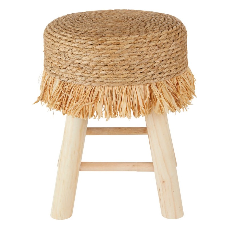 Taburet Gimpo, lemn de pin, bej, D.30 cm, 207317
