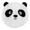 Covor copii Panda, poliester, alb/negru, D.100 cm, 205838