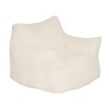 Fotoliu Muzi, spuma, textil alb, L.119 cm, 207360A