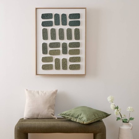 Tablou canvas 3D Aladji, MDF, polistiren, verde, 60X80 cm, 210454