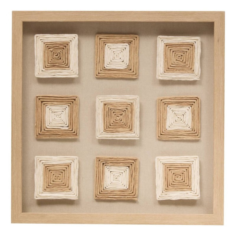 Decoratiune perete Rafael, MDF, polistiren, bej, H.50 cm, 215576