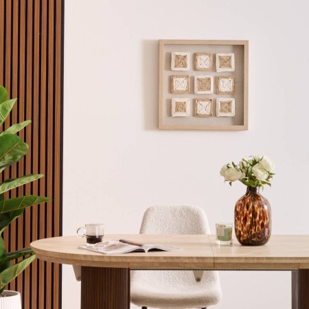 Decoratiune perete Rafael, MDF, polistiren, bej, H.50 cm, 215576