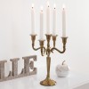 Suport lumanari Stick, metal, bronz, H.28 cm, 103425A