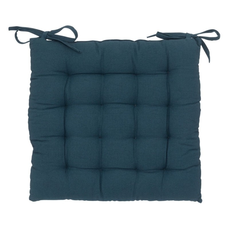 Perna pentru scaun Anjali, bumbac, bleu, 38x38 cm, 103851T