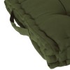 Perna de podea Anjali, bumbac, verde khaki, 40x40 cm, 103852K2