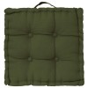 Perna de podea Anjali, bumbac, verde khaki, 40x40 cm, 103852K2