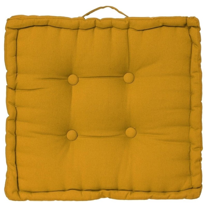 Perna de podea Anjali, bumbac, galben, 40x40 cm, 103852R