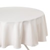 Fata de masa rotunda, poliester, ivoar, D.180 cm, 103901A