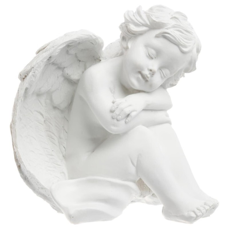 Statueta Inger asezat, polirasina, H.15 cm, 109801