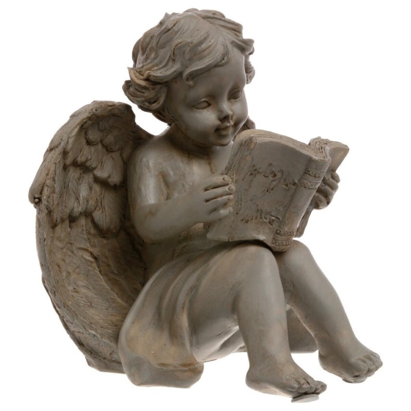 Statueta Inger asezat, polirasina, H.15 cm, 109801