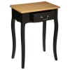 Noptiera Chrysa, neagra, lemn, MDF, H.65 cm, 114516B