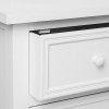 Comoda alba din lemn, 5 sertare, Charme, 121474B