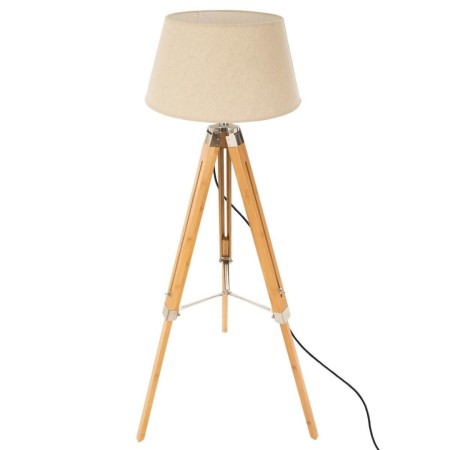 Lampadar Runo, lemn, textil, alb ivoire, 1XE27, H.145 cm, 123174C