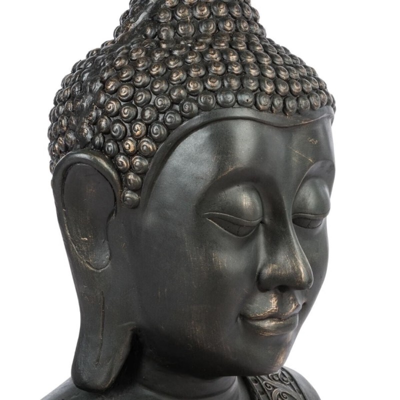 Statuie Buddha, magneziu, neagră, H.113 cm, 125764