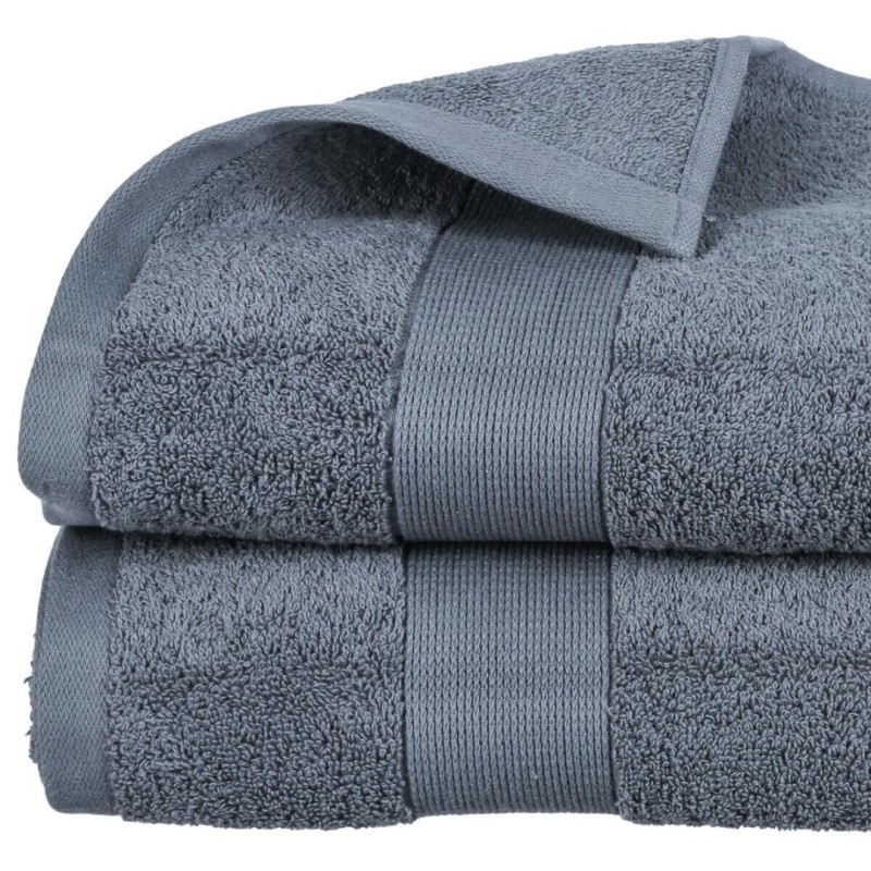 Prosop de baie Essential, bumbac, gri, 100x150 cm, 125869L