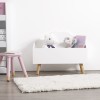 Cutie de jucarii alba, lemn si MDF, Clouds, L. 58 cm, 127156B