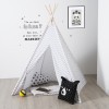 Cort alb/gri pentru copii Tepee, H. 160 cm, 127176