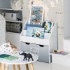 Raft pentru copii Petit, MDF alb/gri, H.70 cm, 127221B