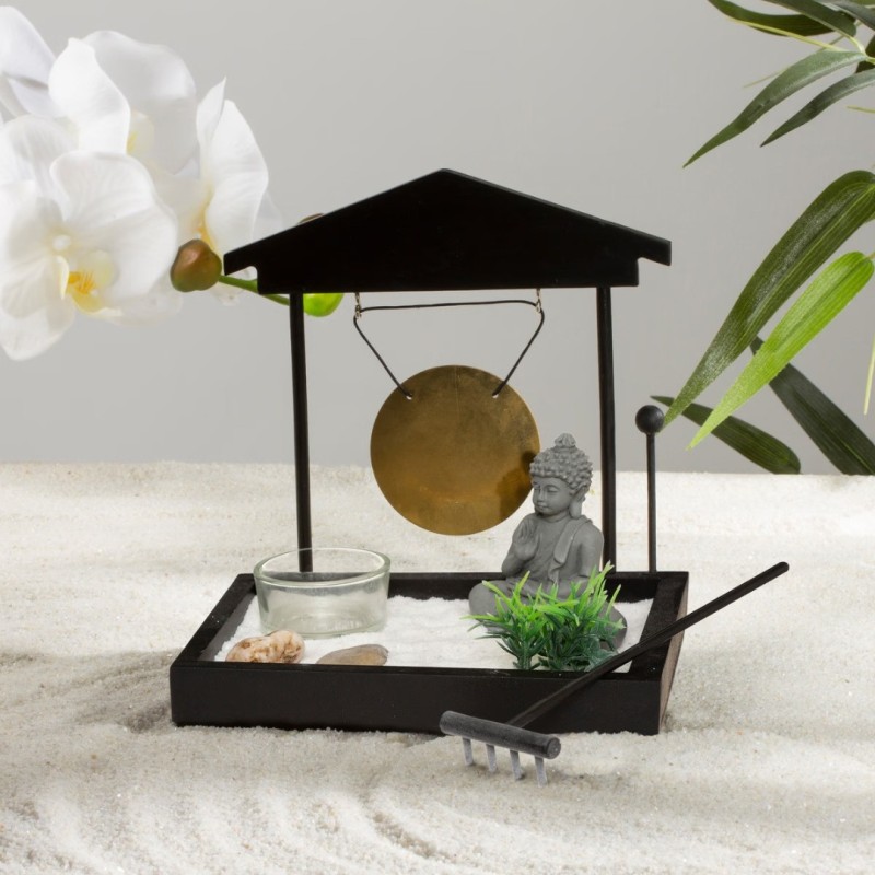 Gradina Zen, lemn, negru, 15x15 cm, 130305