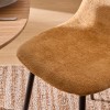 Scaun Tika, metal, textil chenille, ocru, H.87 cm, 131255H
