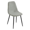 Scaun Tika, metal, textil chenille, verde khaki, H.87 cm, 131255I