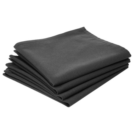 Set 4 servetele, bumbac, gri inchis, 40x40 cm, 131516L