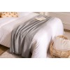 Cuvertura pat, bumbac, gri deschis, 160x220 cm, 131645B