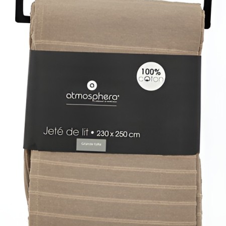 Cuvertura pat, bumbac, bej, 230x250 cm, 131646D