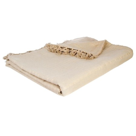 Cuvertura pat, bumbac, bej, 230x250 cm, 131646D