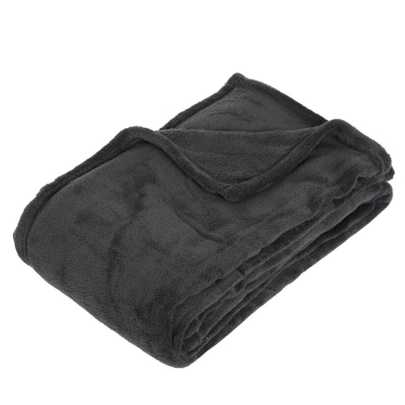 Patura Lola, poliester, gri inchis, 130x180 cm, 131648L