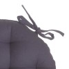 Perna pentru scaun Anjali, bumbac, gri inchis, D.38 cm, 131649L