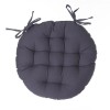 Perna pentru scaun Anjali, bumbac, gri inchis, D.38 cm, 131649L