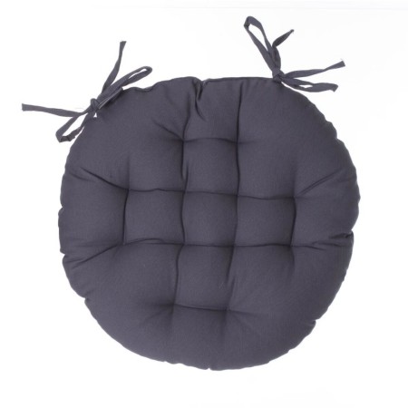 Perna pentru scaun Anjali, bumbac, gri inchis, D.38 cm, 131649L