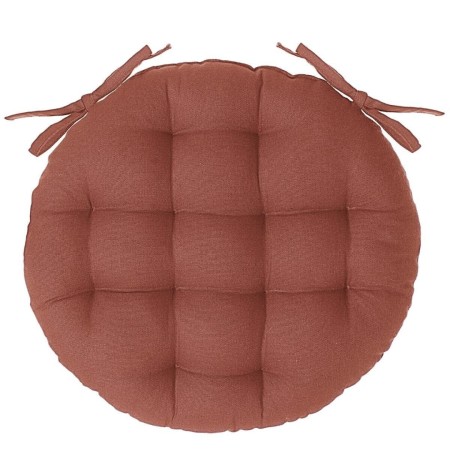 Perna pentru scaun Anjali, bumbac, caramiziu, D.38 cm, 131649N2