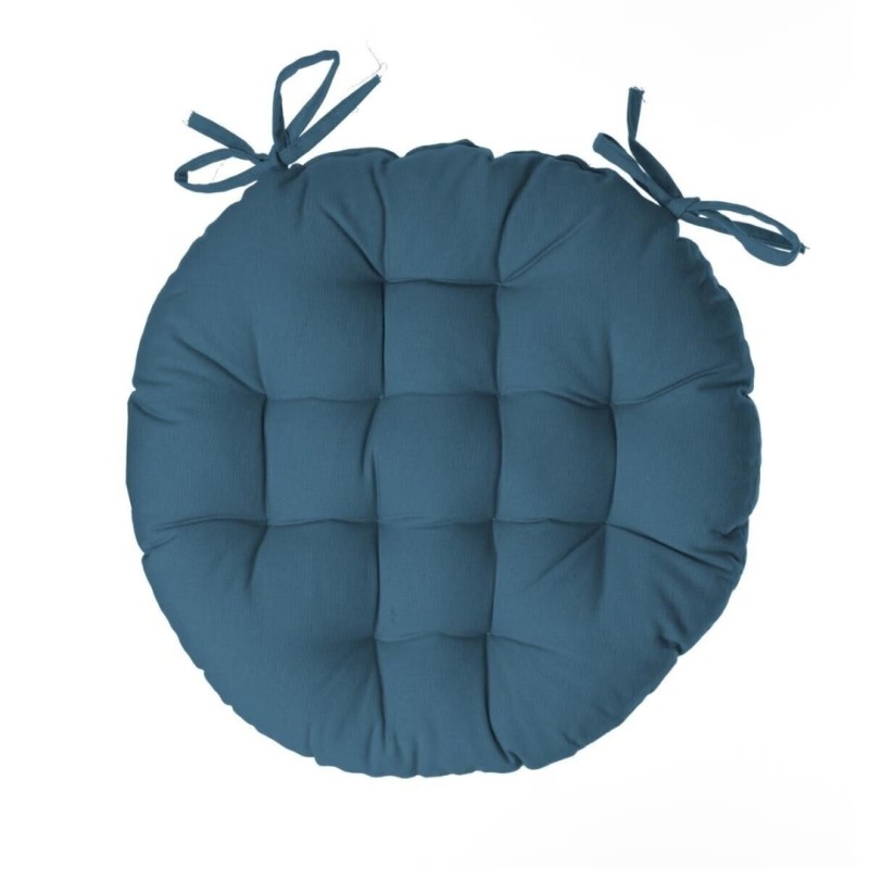 Perna pentru scaun Anjali, bumbac, albastru, D.38 cm, 131649Q