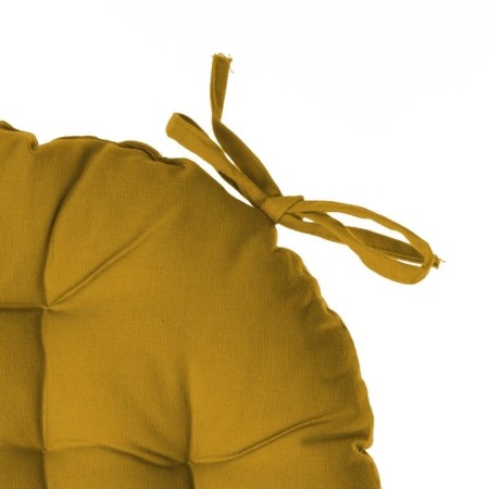 Perna pentru scaun Anjali, bumbac, galben, D. 38 cm, 131649R