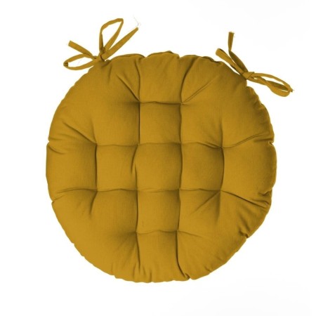 Perna pentru scaun Anjali, bumbac, galben, D. 38 cm, 131649R